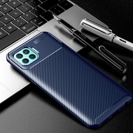 Soft Case Silikon Carbon Fiber Shockproof Cover Oppo Reno 4f A15 A15S