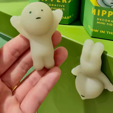Glow Decorative Mini Figures Blind Box Hipper Series Collection Glow In The Dark Mystery Box Friend 