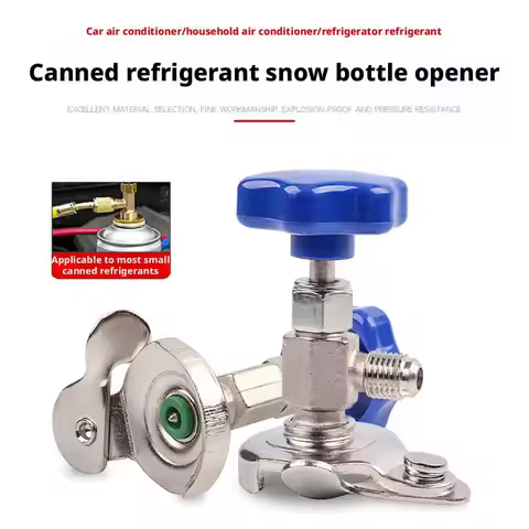 For R134a Valve Opener Universal Can Tap Dispenser Valve For R12 R134a R22 R410 Tap Adapter Gas Refr