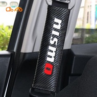 GTIOATO For NISMO Car Seat Belt Cover Carbon Fiber Safety Belt For Cars Auto Shoulder Protector Strap Pad Cushion Cover For Nissan NV200 Note Qashqai Sylphy Kicks Serena NV350 X-Trail Elgrand Navara