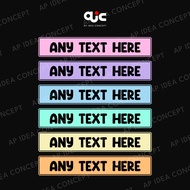 Custom Name Plate | 12 Fonts | 6 Colors | Personalized Signboard Gifts