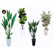 Pasu Bunga Hiasan Pasu Tinggi Plastic Vase Pasu Pokok Pasu PVC Fiber Bunga Pokok Hidup