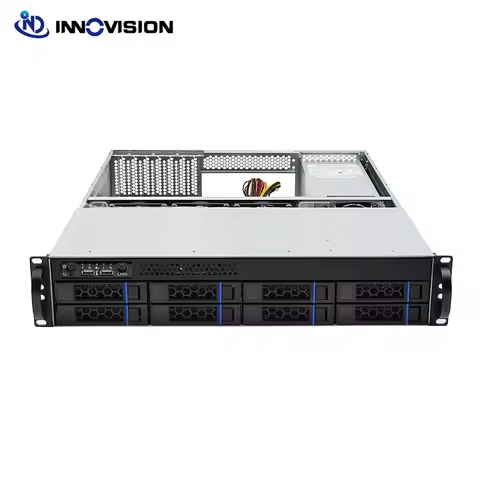 Ultra Rack 2U 8Bay Storage Server Case L520mm Support 2U Standard Redundant Powersupply MATX Motherb