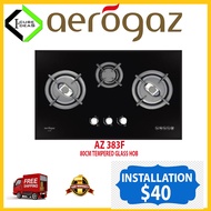 Aerogaz AZ-383F 80CM  3 Burner  Tempered Glass Gas  Cooker Hob | Express Free Home Delivery