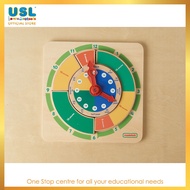 USL - MasterKidz - Time Teaching Board – Educational Toy for Learning Clocks and Time-Telling Skills