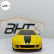 Hot Wheels Ferrari Racer 599 GTB Fiorano Yellow Loose 2008 Hotwheels