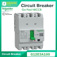 Schneider G12E3A100 เซอร์กิตเบรกเกอร์ GoPact MCCB ชนิด 3 โพล 100A 15kA at 415VAC ขนาดเฟรม 125A