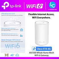 TP-Link Deco X10-4G 4G+ AX1500 Whole Home Mesh WiFi 6 Gateway Mesh WiFi System