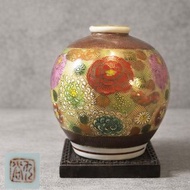 🇯🇵日本九谷燒手繪百花小花瓶 | 手繪描金 | 華麗雅緻 | Kutani Ware Mini Vase (Vintage Japanese Pottery)