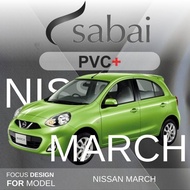 SABAI ผ้าคลุมรถยนต์ NISSAN March เนื้อผ้า PVC อย่างหนา คุ้มค่า เอนกประสงค์ #ผ้าคลุมสบาย ผ้าคลุมรถ sabai cover ผ้าคลุมรถกะบะ ผ้าคลุมรถกระบะ