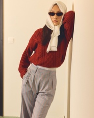 (LAZADA EXCLUSIVE) TGDA.CO - กางเกงผ้า Body Girl รุ่น Henry Stripe Pants