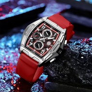 LIGE New Watch Chronograph Casual Fashion Watches for Men Silicagel Calendar Wrist Watch Men Watch