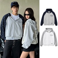 AB HOUSE - Jacket Raglan mixed with polka dots, crab leg felt, boxy form, printed charm, men's and w