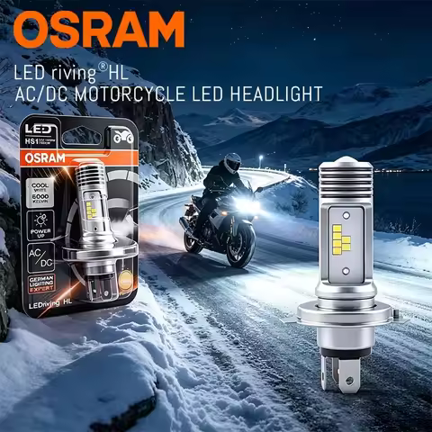OSRAM HS1 LED Headlight Bulb Original Motorcycle 7685CW HS1 Plus 10W H4 LED Moto High/Low Car Lamp P