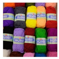 【Ready Stock】Benang Kait/ Knitting Yarn Brand NONA 5biji/PKT READY STOCK *tidak boleh mix color 绒线 毛