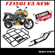 (YAMAHA FZ150i V3 NEW) Rak Beg Penghantaran Motosikal Delivery Bag Rack+RAPIDO Monorack Motorcycle