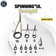 Ring rod set SPINNING UL FRAME gold custom rodRing 1 set gold frame color