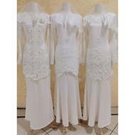 baju kurung putih dan krim / new arrival kurung moden nikah &amp; tunang