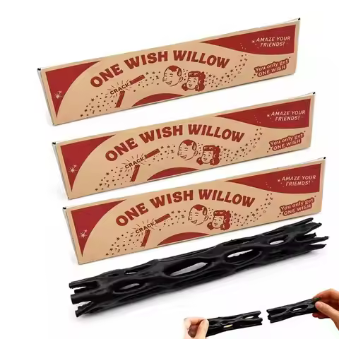4PCS One Wish Willow Wish-3D Printed Wish, Fun Party Novelty Gift Ancient Legend Replica for All Age