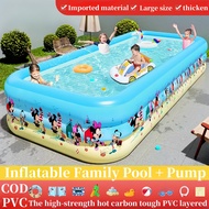 Beige Inflatable Swimming Pool For Kids Air Pump Famirly Swimming Pool Big Size For B