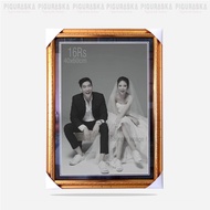 Bingkai Foto Pajangan 16R Batik - Pigora Foto Prewedding Jumbo - Pigura Foto Pajangan Dinding 16Rs U