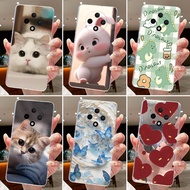 Jelly Casing For OPPO F27 Pro Pro+ Clear Silicone Soft TPU Back Cover For OPPO F27 Pro Plus Cute Rab