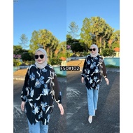 SHALIN BLOUSE LABUH TUNIC MUSLIMAH Wanita