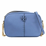 【TORY BURCH】荔枝皮革相機包-水藍色