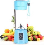 Portable Rechargeable USB Juicer Cup，Juicer Cup Blender（380ML）Mini Juice Mixer with Updated 6 Blades (Blue)