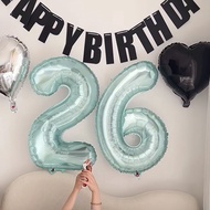 Balloon Balloon Number Balloon Birthday Large Number Aluminum Film Balloon Jelly Crystal Birthday Pa