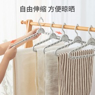 Retractable Hanging Clothes Hanger Laundry Towel Drying Rack Space Saver Closet Organizer Indoor Outdoor Penyangkut Baju