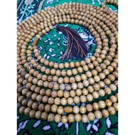 Tasbih Kayu Pine 500 Biji 10mm Bercorak Jalur.