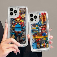 Building Block Mario Phone Case For VIVO V9 Youth V17 Neo V21 V23 V23E VIVO S1 Pro S10E S12 VIVO T1X