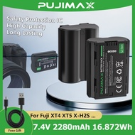 PUJIMAX NP-W235 2280mAh 16.872Wh 7.4V Fuji Camera Battery with Charger For GFX50S II GFX100S GFX100S