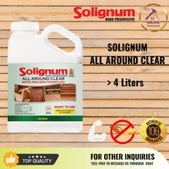 Solignum All Around Clear | Wood Preservatives for Wood Boring Insects, Termites/Anay) 4 Liter
