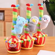 [mywish]Dancing Climbing Tree Animal Plush Toy Electric Singing Talking Cactus Toy Children Interactive Animal Toy Repeats What You Say Plush Toy