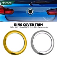 CFSTORE Car Rear Badge Ring Cover Logo Frame Trim Sticker Fit For BMW 1 Series F20/F21 2011 - 2019 C