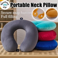 Portable Neck Pillow Fixed Soft Plush Pillow Travel Plane Pillow Office Noon Break Cushion Pillow