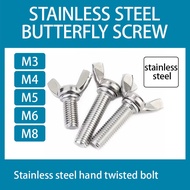 304 Butterfly Screw Hand Screw Bolt Stainless Steel Claw Hand Screw Screw M3M4M5M6