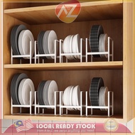 A To Z Plate Holders Organizer Upright Metal Dish Storage Dying Rack for Kitchen Counter Cabinet Cup