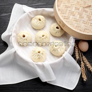 32*32cm Reusable Natural Pure Cotton Steam Cloth Gauze Drawer Steam Mat Stuffed Buns Bread Steamer Kitchen Steamer