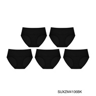 Sabina กางเกงชั้นใน (Set 5 ชิ้น) รุ่น PANTY ZONE รหัส SUXZM4106 สีดำ