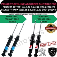 PEUGEOT GENUINE ABSORBER (FRONT, REAR) FOR PEUGEOT 407 [6D] '04-10YR / 407 SW [6E] '04-10YR