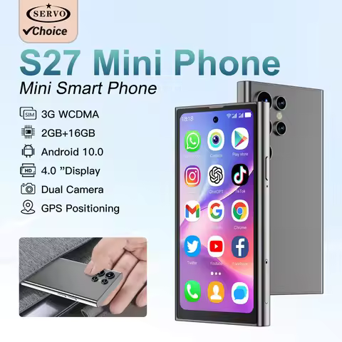 SERVO S27 3G Android Mini Smartphones Dual SIM Card 4.0''Display WIFI GPS Face Unlock Google Store S