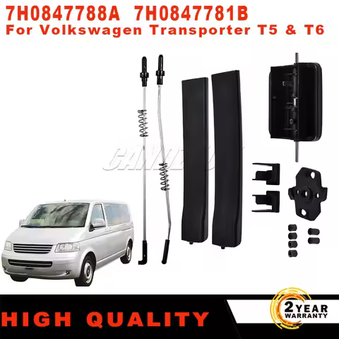 New Left Right Side Sliding Window Glass Latch Cover Repair Set 7H0847773 7H0847790 For VW T5/T6 7H 