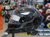 แถมชิลด์ดำ+แผ่นกันฝ้า หมวกกันน็อค SCORPION EXO R1 EVO Carbon ECE22.06 !!320SP