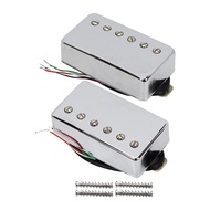 FLEOR เซรามิคแม่เหล็ก LP กีตาร์ Humbucker Pickup 4 สายฝาครอบโลหะกีตาร์ไฟฟ้า Pickup