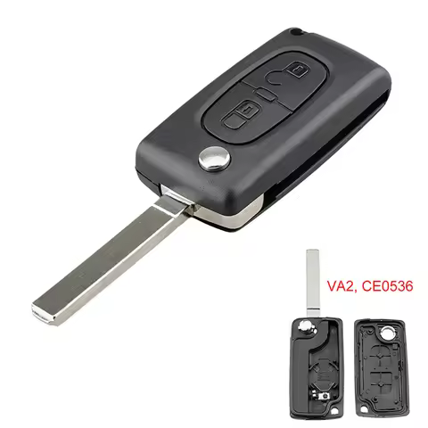2 Button Car Remote Key Fob Case Replacement Accessories For Citroen C2 C3 DS3 Berlingo Car Black Fl