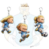 YIRANJIA | Creative Q-Emoji Football Keychain