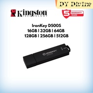Kingston IronKey D500S Encrypted USB Flash Drive IKD500S ( 16GB /32GB /64GB /128GB /256GB /512GB )